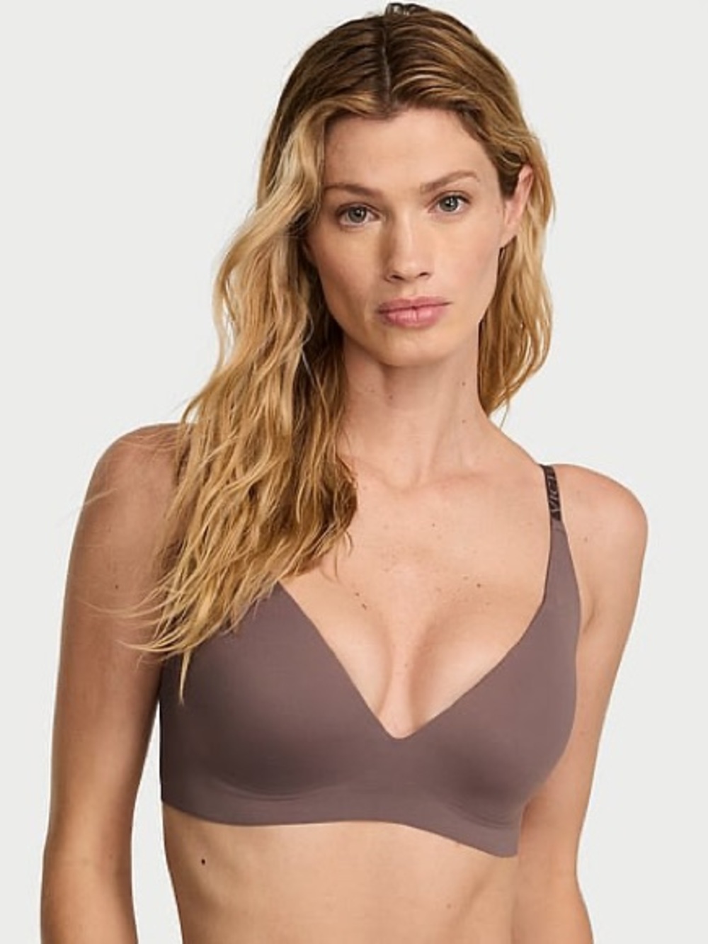 Victoria’s Secret The T-shirt Push-Up Wireless Comfort Bra (Size M, Cloudy Grey)